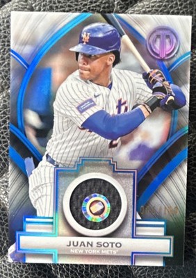 Juan Soto Mets Stamp of Approval Relics #SOA-JS 006/150 MEM -Topps 2024 Tribute