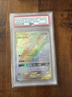 2019 POKEMON SUN & MOON UNBROKEN BONDS FULL ART/RESHIRAM & CHARIZARD GX PSA 10