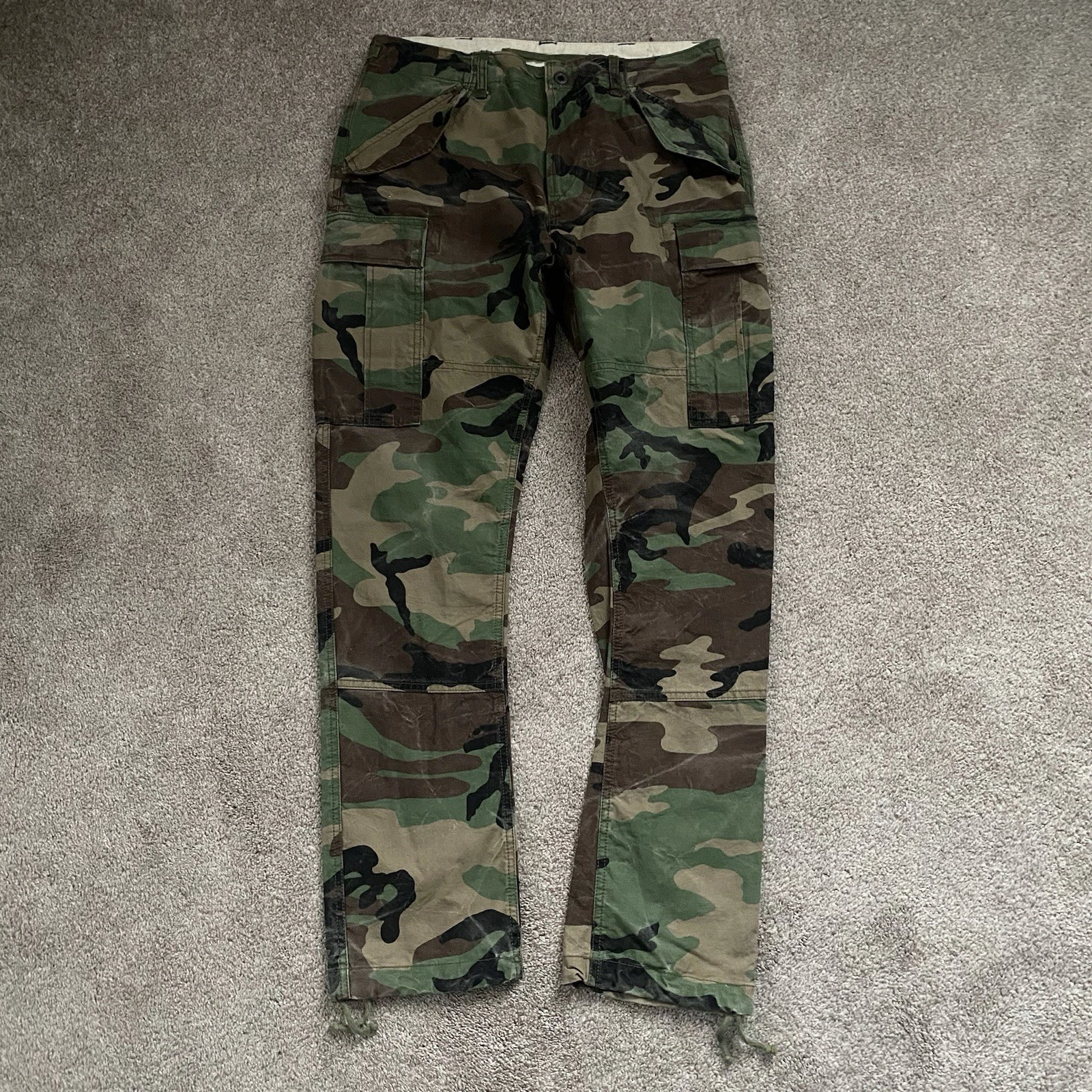 Polo Ralph Lauren Pants Mens 32x30 Cargo Woodland Camo Utility Military Surplus