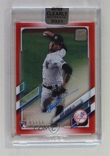 2021 Topps Clearly Authentic Auto Red 43/50 Deivi Garcia #CAA-DG Auto 0hw6