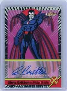 2025 Topps Finest X-Men ‘97 Chris Britton Refractor Auto Mister Sinister