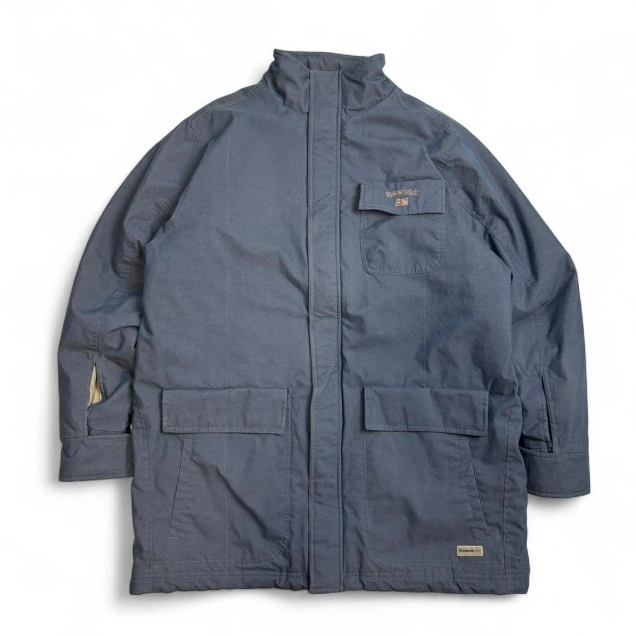 Men’s Blue Vintage Reebok Utility Insulated Jacket Large