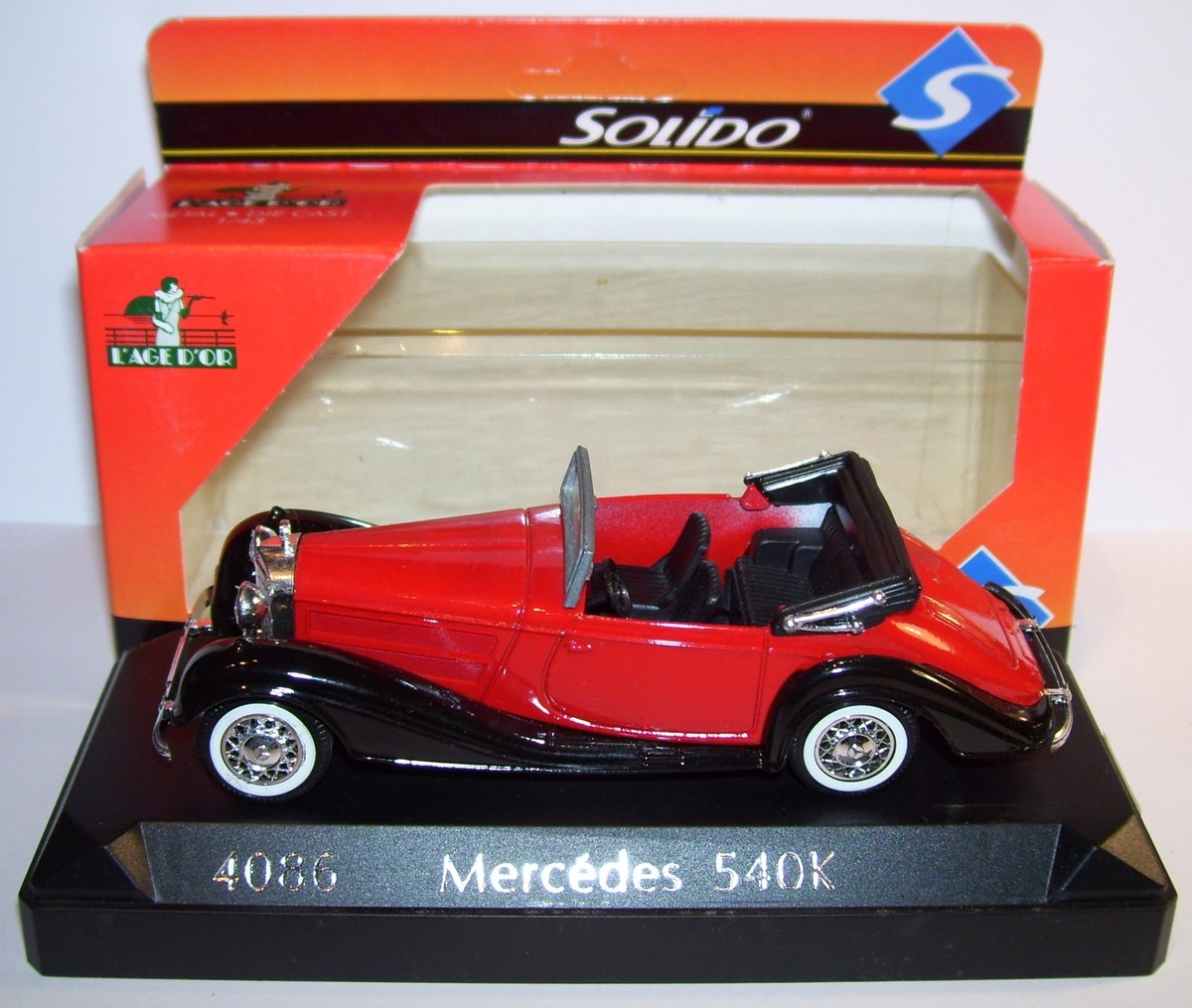 Voiture Miniature Mercedes 540K 1939 Au 1/43 Par Solido - Boîte Carton