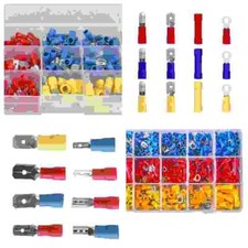 Assorted Crimp Spade Terminal Insulated Electrical Wire Connector Kit