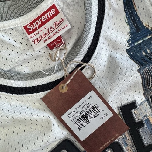 Mitchell & Ness x SUPREME SS'21 "Skyline" Basketball Jersey Men's size Medium - Picture 3 of 3