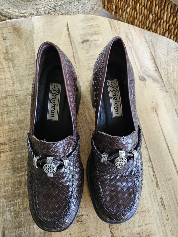 Mocasines Brighton 'Holland' Marrón Para Mujer Talla 7 M Usados en Excelente Condición Hechos en Brasil Foto 3 de 4