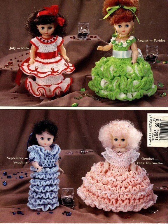 VINTAGE ASN CROCHET BIRTHSTONE DOLLS VOLUME TWO: JULY THROUGH DECEMBER - Image 2 of 2