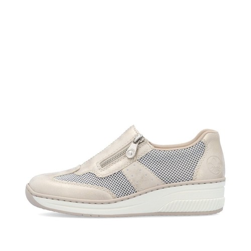 Zapatos informales sintéticos con cremallera Rieker '48760' para dama - Imagen 3 de 18