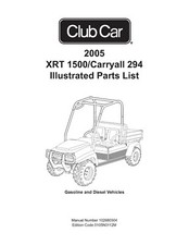 Cart Parts List Manual Fits 2005 Club XRT 1500 Carryall 294 XRT1500 # 102680304