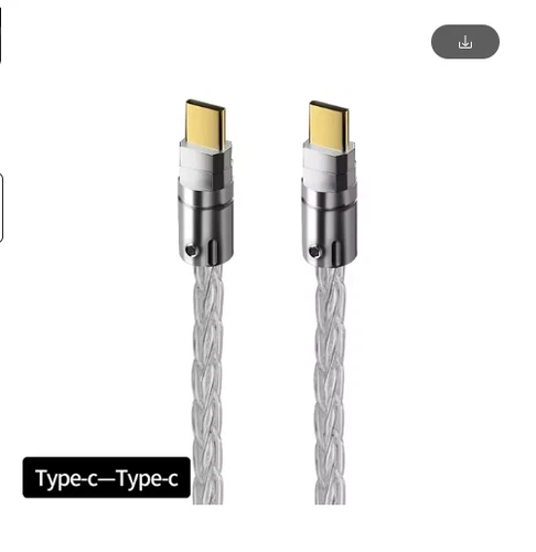 Hi-end Pure Silver OTG Type A to Type B, Type C USB Cable for Amplifier DAC - Picture 9 of 15