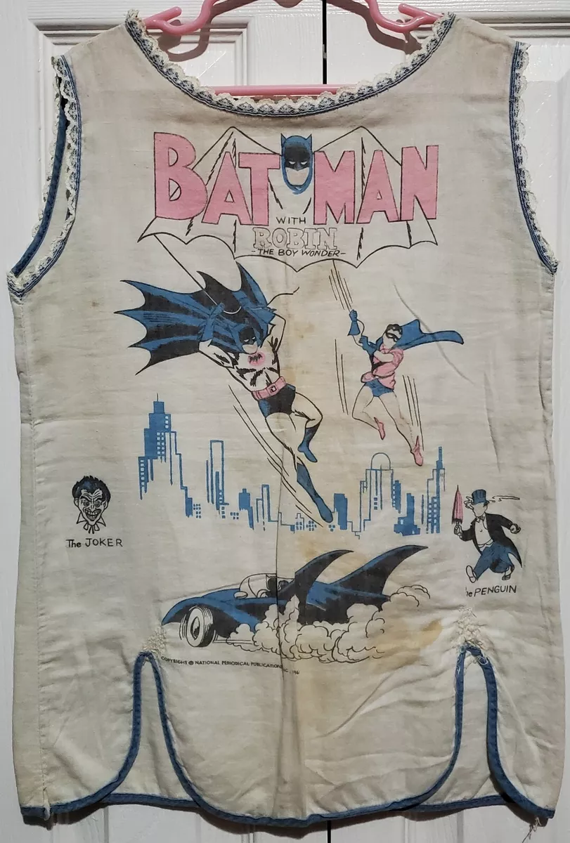 RARE Original 1966 BATMAN ROBIN Childs Dress Nightgown Clothing