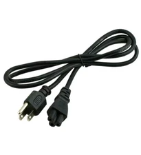 Three-Round-Prong-Pin AC Plug Cable for Laptop Power Supply Wall Adapter 3-Holes