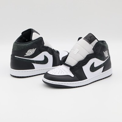 FB9911-001 Nike Air Jordan 1 Mid Panda Elephant (Men's) | eBay