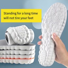5D Memory Foam Orthopaedic Massage Insoles For Shoes Women Men Sports Soft  