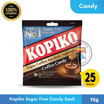 Original Real Coffee -  KOPIKO Sugar Free Coffee Hard Candy 75g x 5 Packs