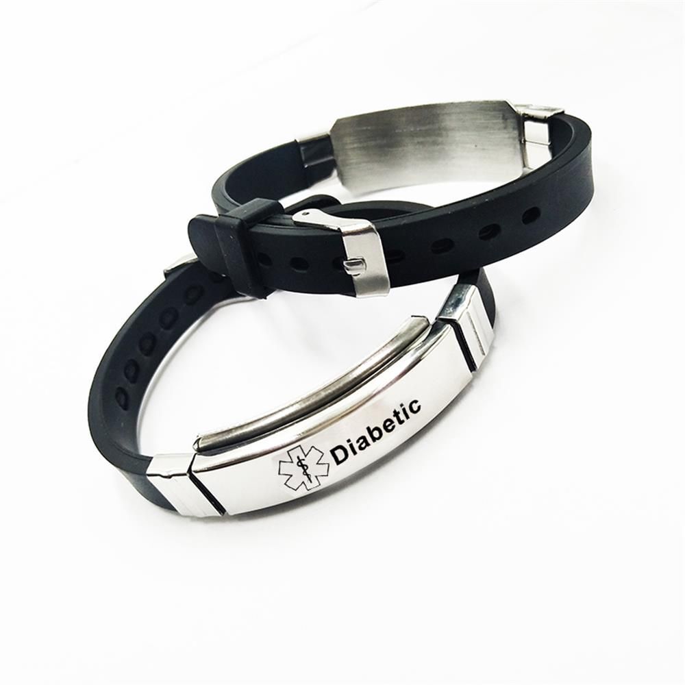 Gifts Silicone Bangles Epilepsy Alzheimer'S Diabetes Medical Alert