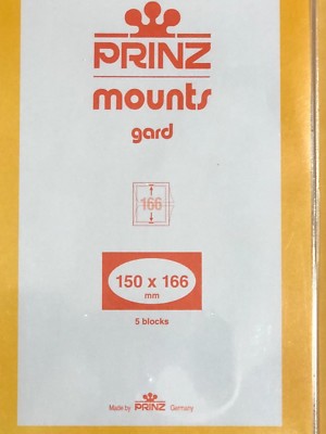 PRINZ STAMP MOUNTS 150/166 - PROSTATE CANCER SHEET