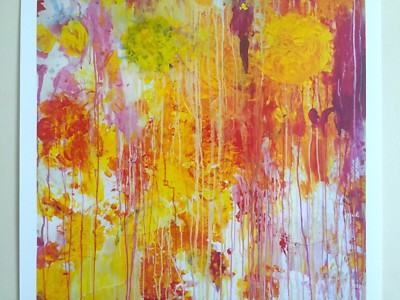 CY TWOMBLY RARE ABSTRACT EXPRESSIONIST LITHOGRAPH PRINT EXHIBITION