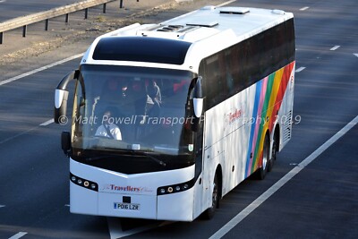 Bus Foto 12x8 - The Travellers Choice - PO16 LZR
