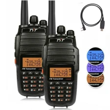 2x TYT TH-UV8000D Walkie Talkie Long Range Ham Transceiver 3600mAh + USB Cable