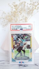 2021 Chronicles Score Updte Trevor Lawrence RC SSP /50 Gold Zone Refractor PSA 9