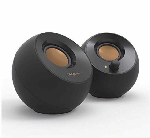 Creative Labs 51MF1680AA000 Pebble USB 2.0 Desktop Speakers - Black