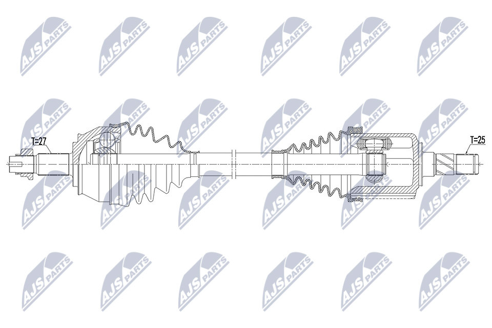 NPW-AR-012 NTY Drive Shaft for ALFA ROMEO