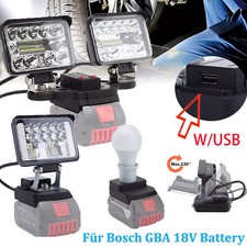 LED Lampe Bulb Arbeitsleuchte Scheinwerfer Für Bosch 18V G-Series Akku W/USB DE