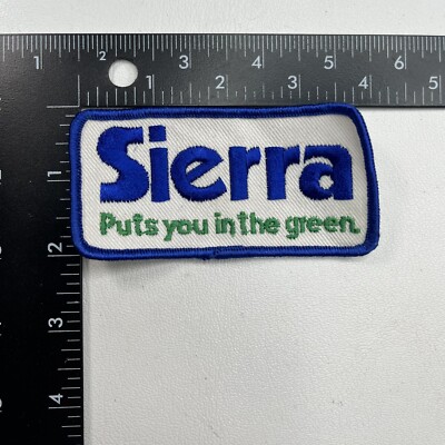 Vtg SIERRA PUTS YOU IN THE GREENS Golf Putting Greens Company Patch C76P