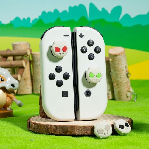 Cubierta de joystick con agarre de palo para pulgar para Nintendo Switch/Lite/OLED Little Monster *4