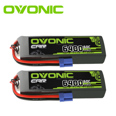 2X 60C 6400mAh 11.1V 3S LiPo Akku EC5 Stecker für ARRMA FELONY 6S BLX LIMITLESS