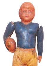 Football Player Celluloid Toy Blue Yellow Notre Dame Japan 1940s-50s 9