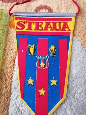 Small FOOTBALL football pennant pennant pennant BANDERÌN STEAUA BUCURESTI CSA