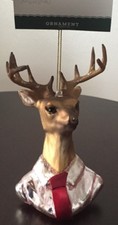 Target Wondershop Glass Reindeer Deer Gold Glitter Antlers 5" Christmas Ornament