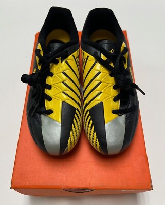 Nike Jr T90 Shoot IV FG Kids' Soccer Shoe - Black/Yellow | eBay