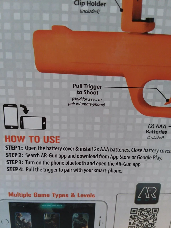 NEW AR Games Augmented Reality 3D Gaming Gun New Advanced Technology - Image 3 of 3