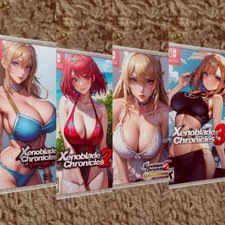 DOUBLE SIDED COVERS CASE XENOBLADE CHRONICLES 1 2 3 X SWITCH NO GAME