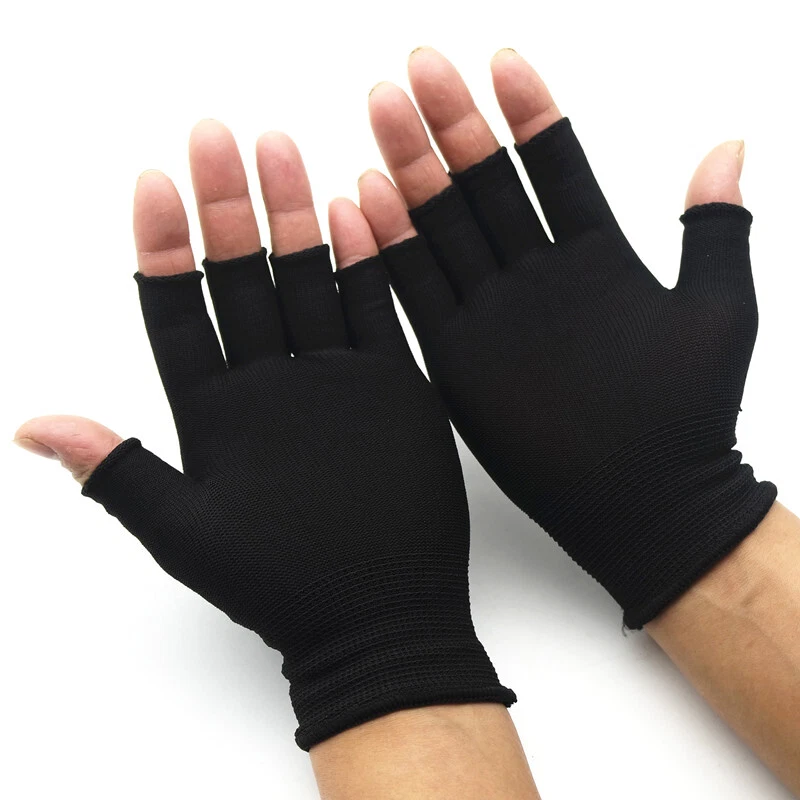 Mens cotton fingerless gloves deals