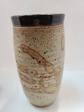 VTG. Pottery Vase Signed Barbara Hill '99