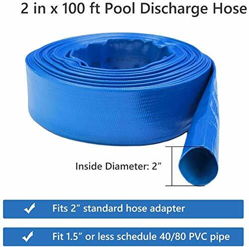 2" X 100 Ft Heavy Duty Reinforced Pvc Lay Flat Discharge And Backwash Hose For S - Picture 5 of 8