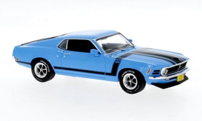 FORD Mustang Boss 302 - 1970 - blue - IXO 1:43