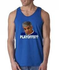 BLUE Jim Mora "Playoffs" Jersey Shirt TANK-TOP