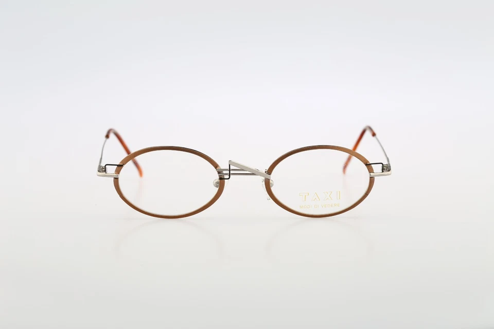 Taxi By Casanova ST 12 01, Vintage 90s copper small oval eyeglasses frame - Image 3 of 4