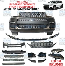 Front Bumper Assembly FOR 2021 2022 2023 2024  Jeep Grand Cherokee L WITH LED