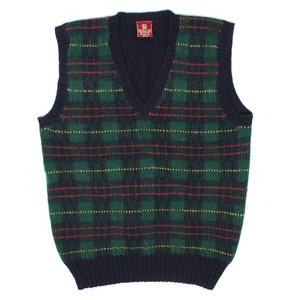 VTG Nordstrom Mens Sweater Vest M Blue Green Red Plaid Shetland Wool Knit | eBay