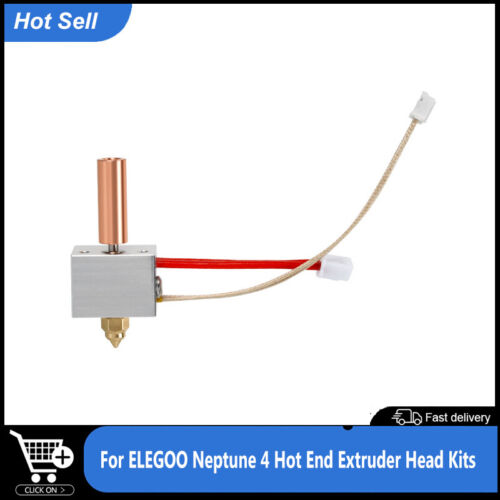 For Elegoo Neptune 4 Hotend Kit CHT Brass Nozzle Heating Block 3D Printer Parts - Picture 1 of 12