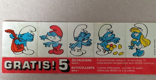 15 auto-collant personnage de Spirou année 70' Lagaffe-Natacha-Schtroumpfs-YOKO - Picture 3 of 3