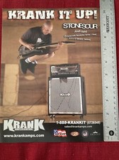 Stonesour Josh Rand for Krank Amplifiers Print Ad - Great to Frame!