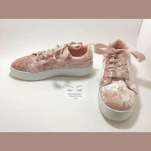 Nueva plataforma de terciopelo Rue 21 Rosa Cintas Cordones Zapatos para  Chicas Mujeres | eBay