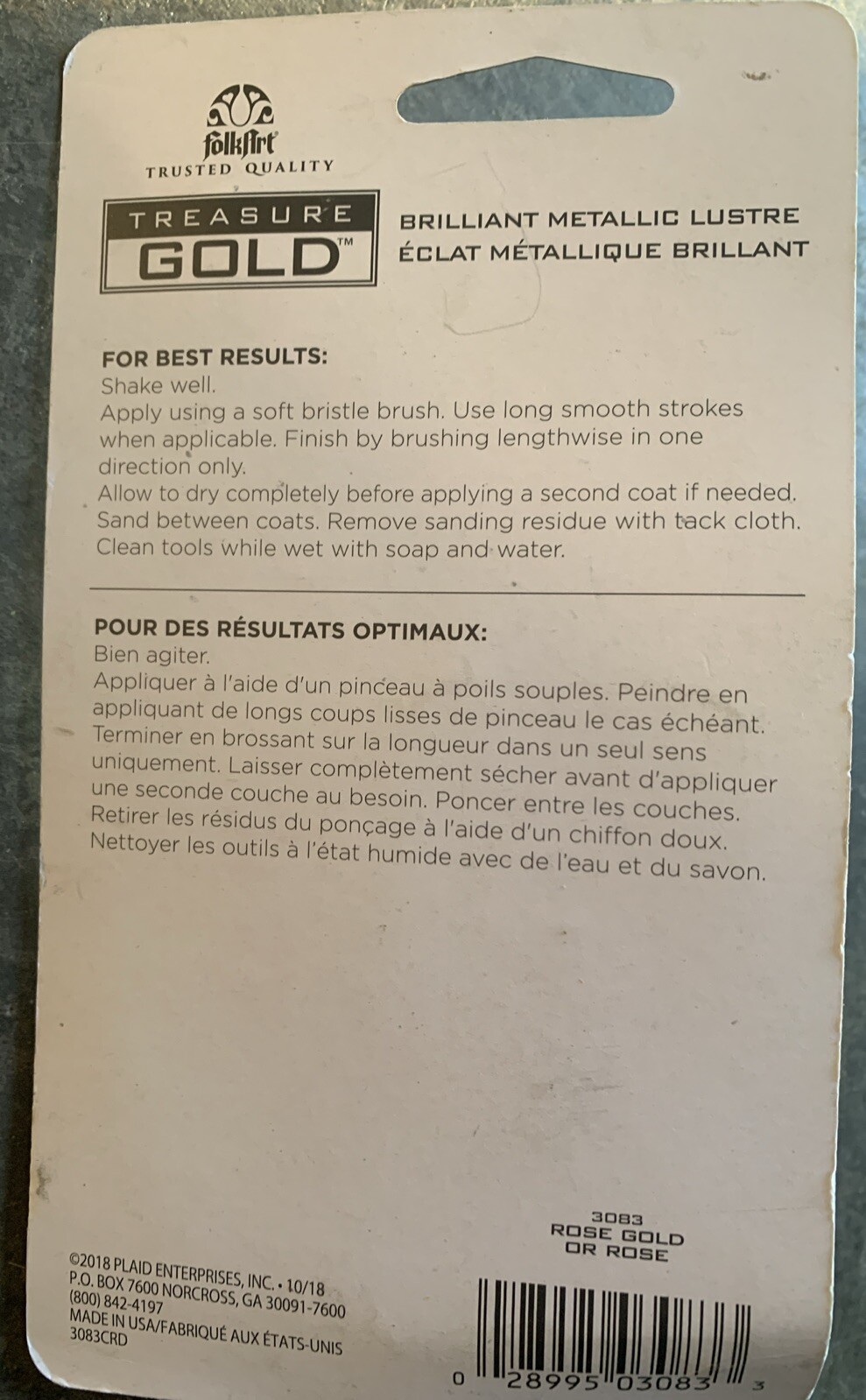 FolkArt Treasure Gold Paint 2oz-Rose Gold